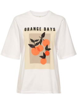 T-shirt - Kabloom - Orange Day - Kaffe