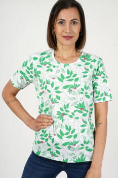 T-shirt - Korte ærmer - Grøn - Marinello