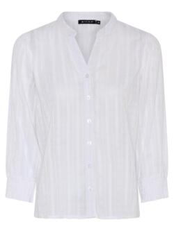Skjorte - 3/4 ærmer - Summer Cotton - Hvid - Micha