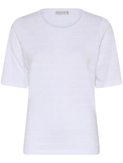 T-shirt - Basic Cotton Mix - Hvid - Micha