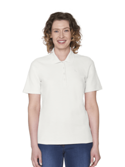 Polo T-shirt - Hvid - Brandtex