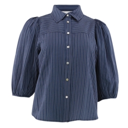 Skjorte - Alicia - Navy Blue Stripe - Continue