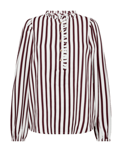 Bluse - FQNoto - Off White/Port Royale - FREEQUENT
