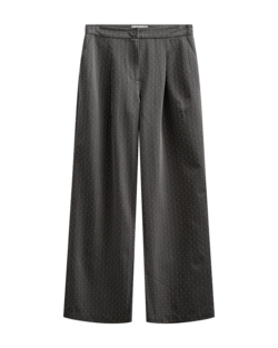 Bukser - FQWidy - Dark Grey Mel/Star Off-White - FREEQUENT