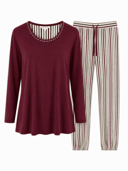 Pyjamas - 79-2494 - Plum - Lady Avenue