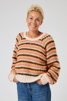 Pullover - Strik - Solstrejf - Taupe - Lene Beier X Lind