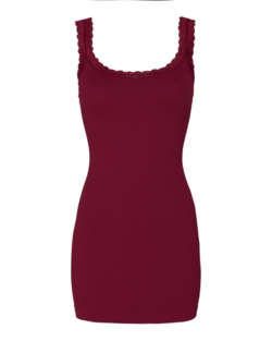 Top - Frida Plus Long - Bordo - Tim & Simonsen