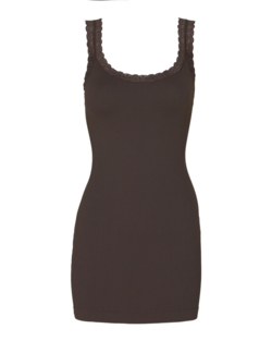 Top - Frida Plus Long - Caffe - Tim & Simonsen