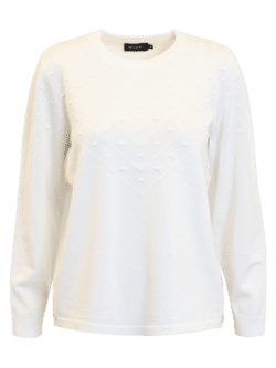 Pullover - Strik - Off White - Brandtex
