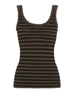 Top - ISA Stripe Dark - Nero/Noce - Tim & Simonsen