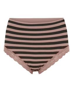 Trusser - ISA Stripe Dark Midi - Rosa Antico - Tim & Simonsen