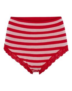 Trusser - ISA Stripe Midi - Rosso - Tim & Simonsen
