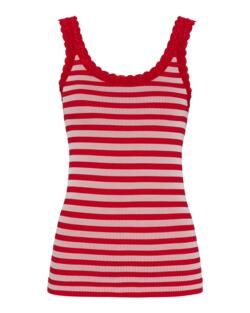 Top - ISA Stripe - Rosso - Tim & Simonsen