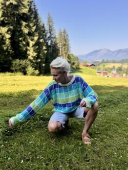 Pullover - Strik - Ro På - Blue - Lene Beier X Lind