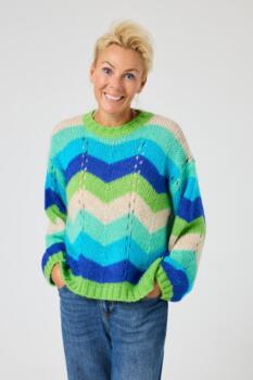 Pullover - Strik -  Vind i Håret- Blue -  Lene Beier X Lind