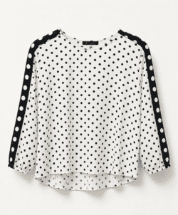 Bluse - 181 121 - Hvid/Sort - Micha