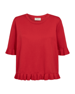 Strik - FQKatie pullover - True Red - Freequent