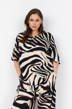 Bluse - WA-Salma 1 - Brun/Sort - Wasabi Concept