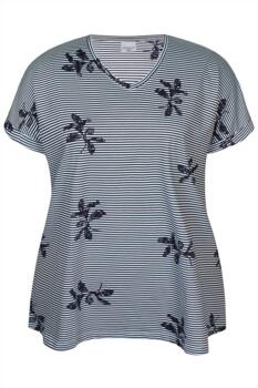 T-shirt - Alberta - Navy - Zhenzi