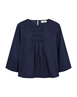Bluse - FQLava - Navy - FREEQUENT