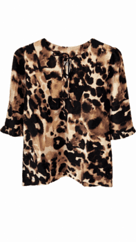 Bluse - Ze-Dagmar - Brun - ZE-ZE