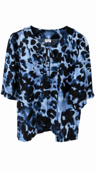 Bluse - Ze-Dagmar - Blå - ZE-ZE
