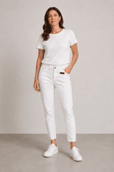 Jeans - Angelika Slim Fit 7/8 - Hvid - Anna Montana