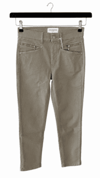 Jeans - Angelika Slim Fit 7/8 - Lys oliven - Anna Montana