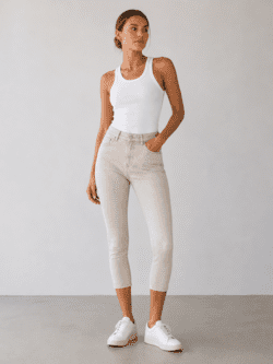Capri bukser - Dora Milano - Beige - Anna Montana