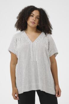 Bluse - KCmille - Striped - KAFFE Curve