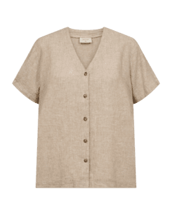 Bluse - FQLava - Sand Melange - FREEQUENT