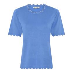 T-shirt Strik - Waves - Blå - Micha