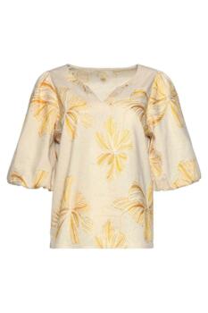 Bluse - 26052 - Sand/Gul - Smashed Lemon