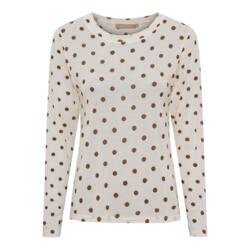 Langærmet T-shirt - Elissa - Beige - Marta du Château