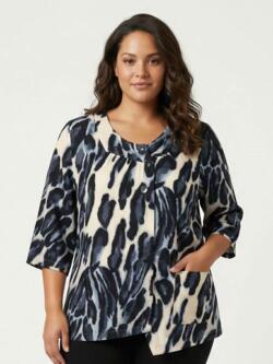 Bluse - PNHilma - Denim Blue - PONT NEUF