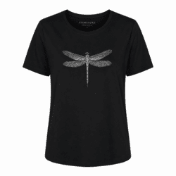 T-shirt - Sort m/print - Signature