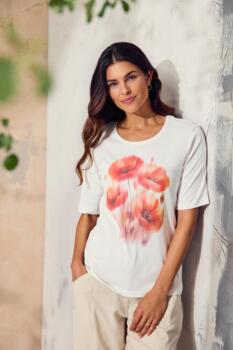 T-shirt - 220409 - Hvid/Rød - Signature