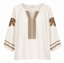 Bluse - Allie - Råhvid - Luxzuz One Two