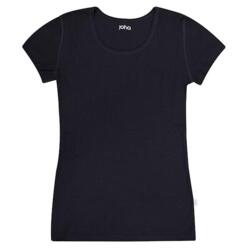 Uld T-shirt - Merino - Sort - Joha