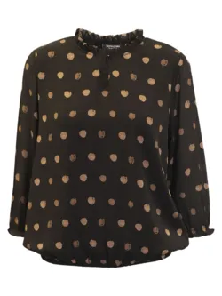 Bluse - Sort/Brun - Signature