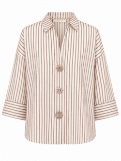 Skjorte - Augusta - Brun/Beige - Continue