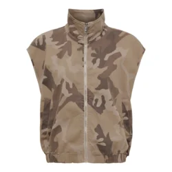 Vest - Silver - Beige/Camo - MARTA du chateau