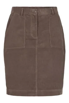 Nederdel fløjl - 360-50002 - Brun - SIGNATURE