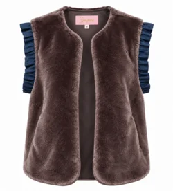 Vest - Duffy Frill - Brun - Gaspar