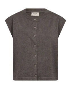 Vest - FQkatie - Brun Melange - FREEQUENT