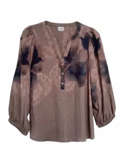Bluse - Ariella - Brun/Sort - IN FRONT