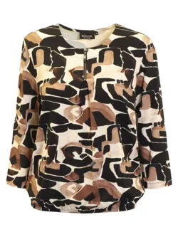 Bluse - 360-40049 - Brun/Sort - Signature