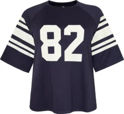 Bluse - Elina - Navy/Hvid - Cassiopeia