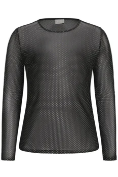 Bluse - KCmira - Sort - KAFFE Curve