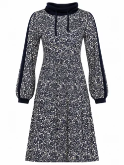Kjole - Black leaves duAlmina - Sort - du Milde